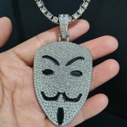 嘻哈满钻吊坠立体欧美创意小丑造型配件个性diy配饰项链饰品图腾