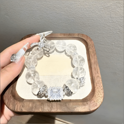 Natural white Ace pearl crystal bracelet