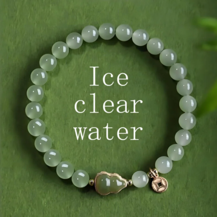 Natural Hotan Jade Bracelet: Ice-Clear Energy for Protection, Wealth & Healing