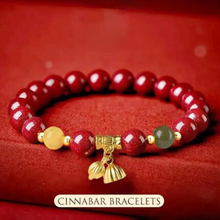 Vermilion Hotan Jade Lotus -- Two World Joy